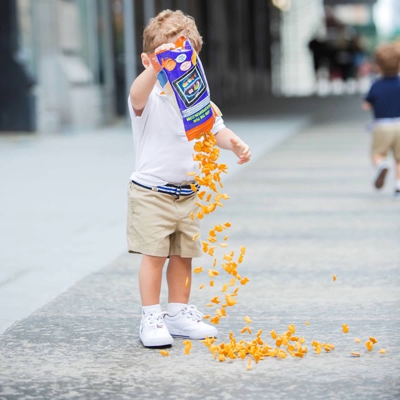NWT Ralph Lauren khaki shorts with detachable blue and white striped belt - Picture 7 of 10